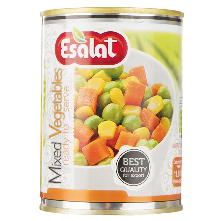 کنسرو سبزیجات اصالت - 380 گرم Esalat Canned Mixed Vegtable - 380 gr